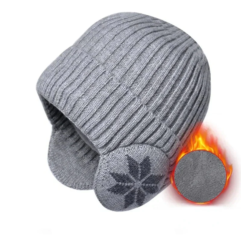 Unisex Winter Knit Beanie with Ear Protection - Image 9