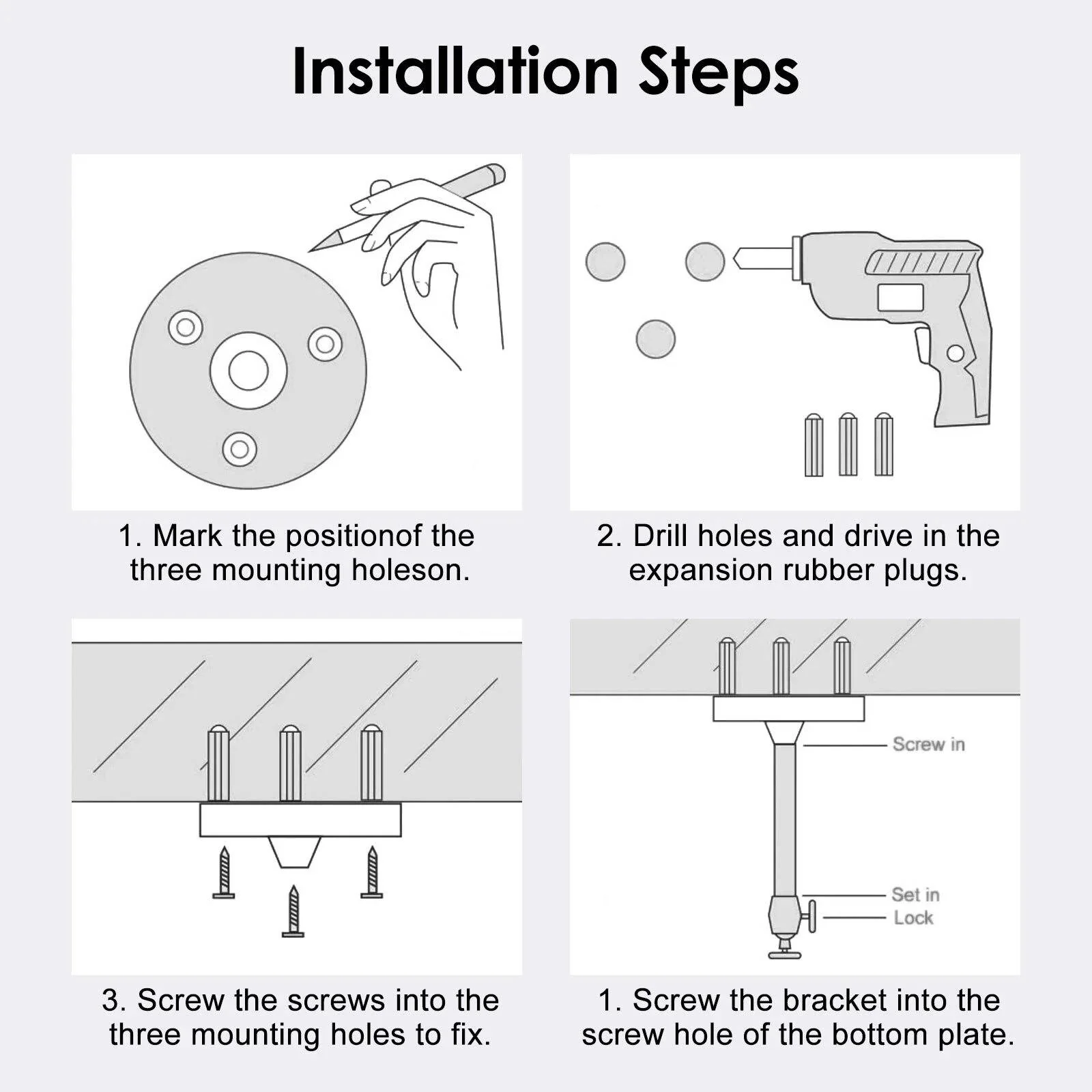 Universal Projector Ceiling Mount Kit - Image 7