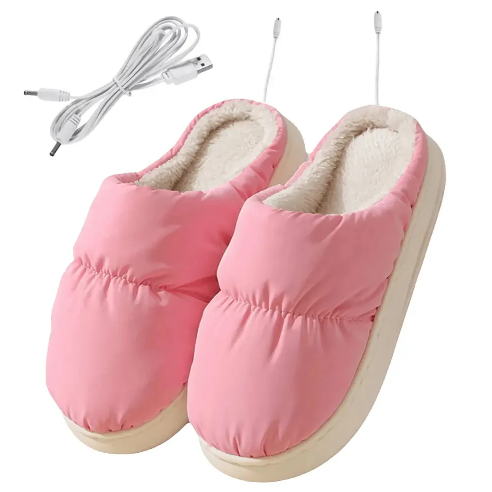 USB Heated Slippers Electric Foot Warmer - Image 2