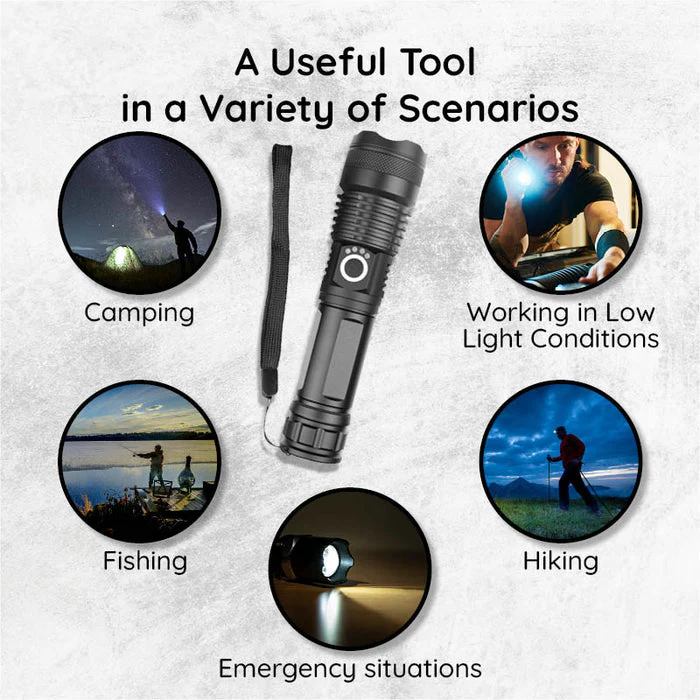 USB Powerful Flashlight Torch - Image 12