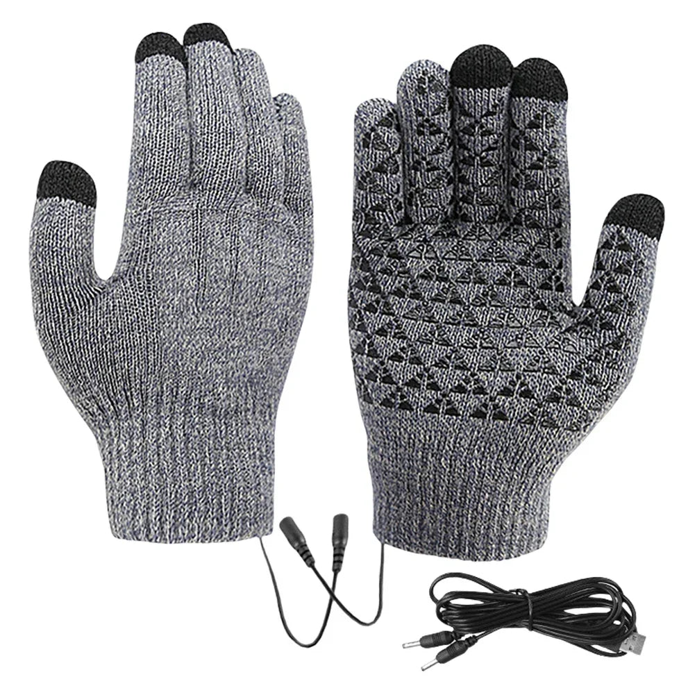 USB Touchscreen Heated Gloves for Winter - Image 2