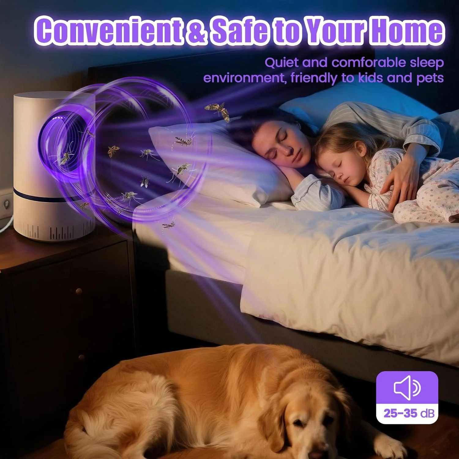 UV Light Insect Trap - Indoor/Outdoor Mosquito Fly Killer - Image 4