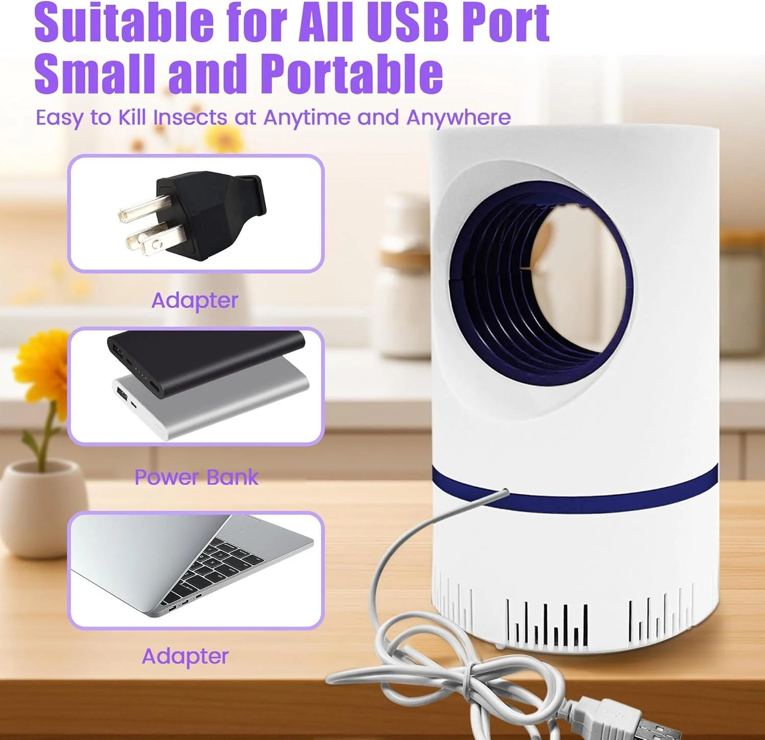 UV Light Insect Trap - Indoor/Outdoor Mosquito Fly Killer - Image 9