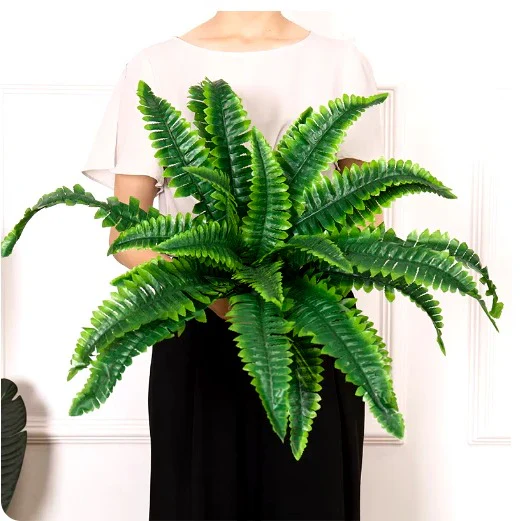 UV Resistant Lifelike Artificial Boston Fern For Outdoors - Image 2