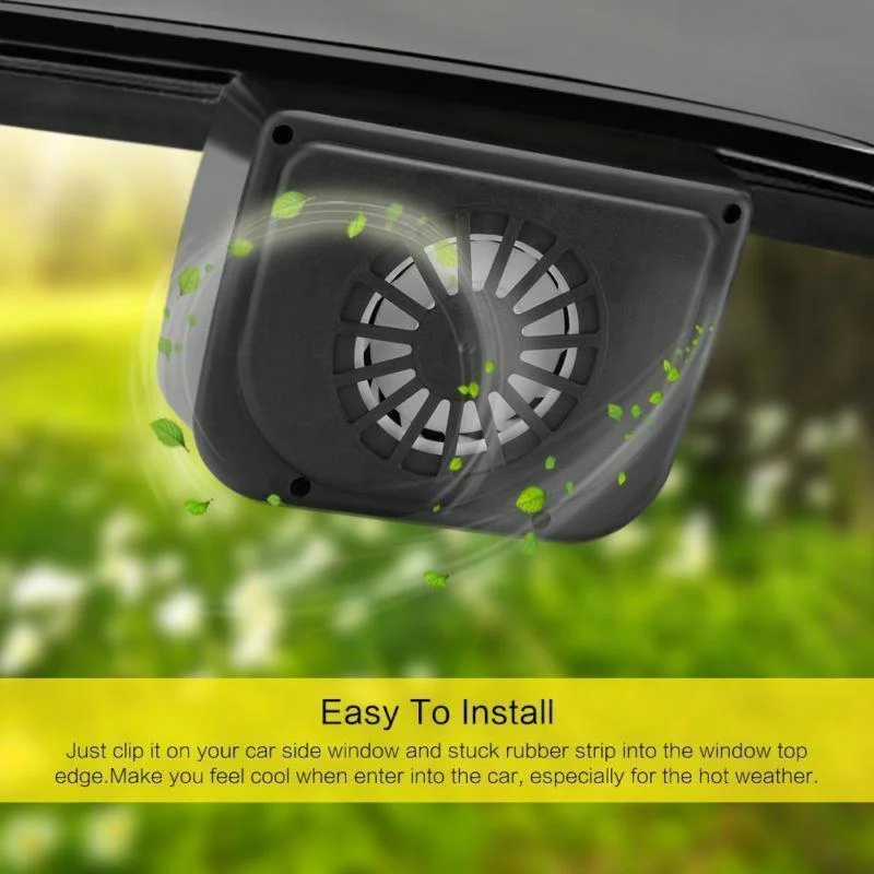 Vehicle Solar Powered Car Vent Window Fan - Image 4