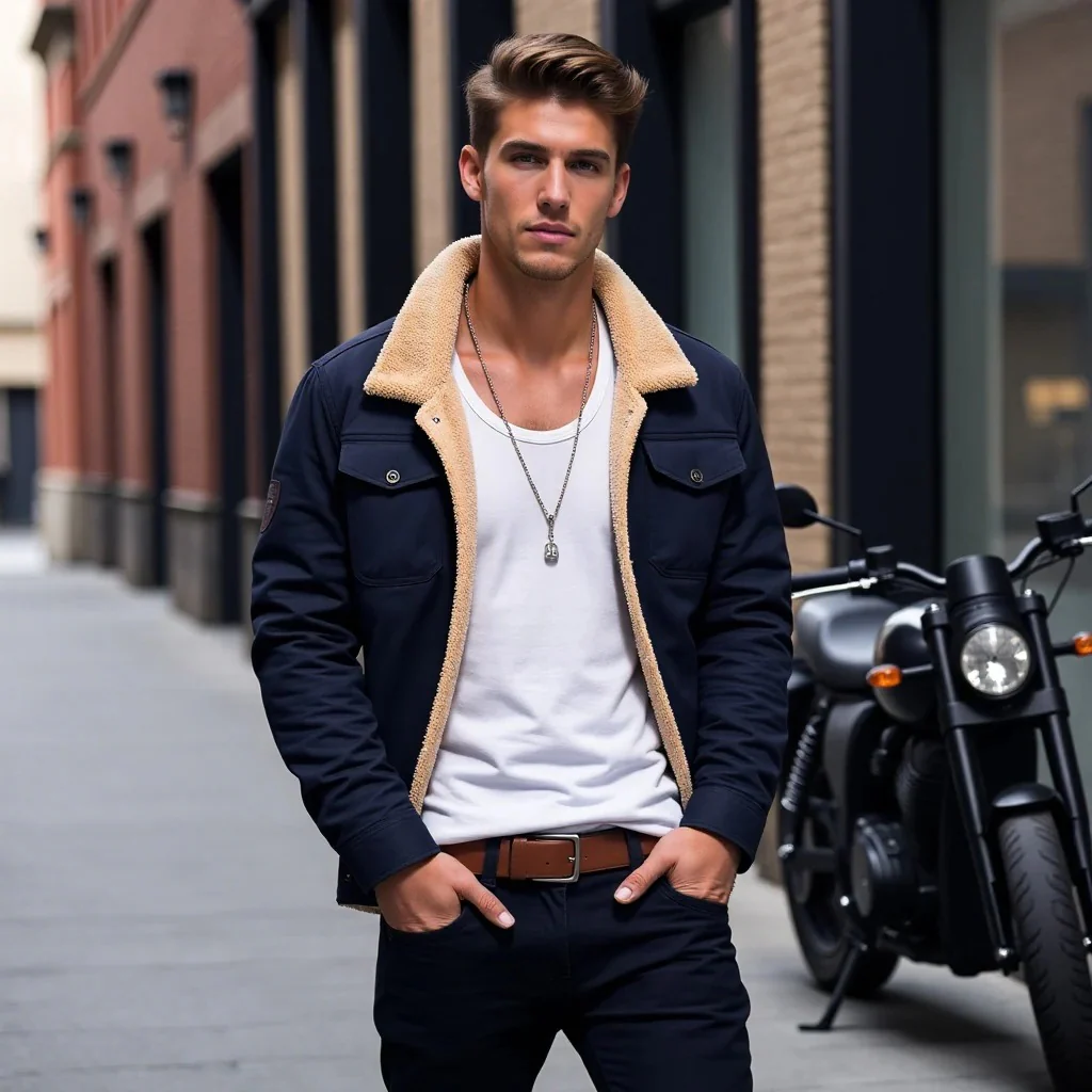 Vintage Bomber Jacket for Men - Image 14