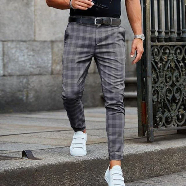 Vintage Checkered Pants - Image 2