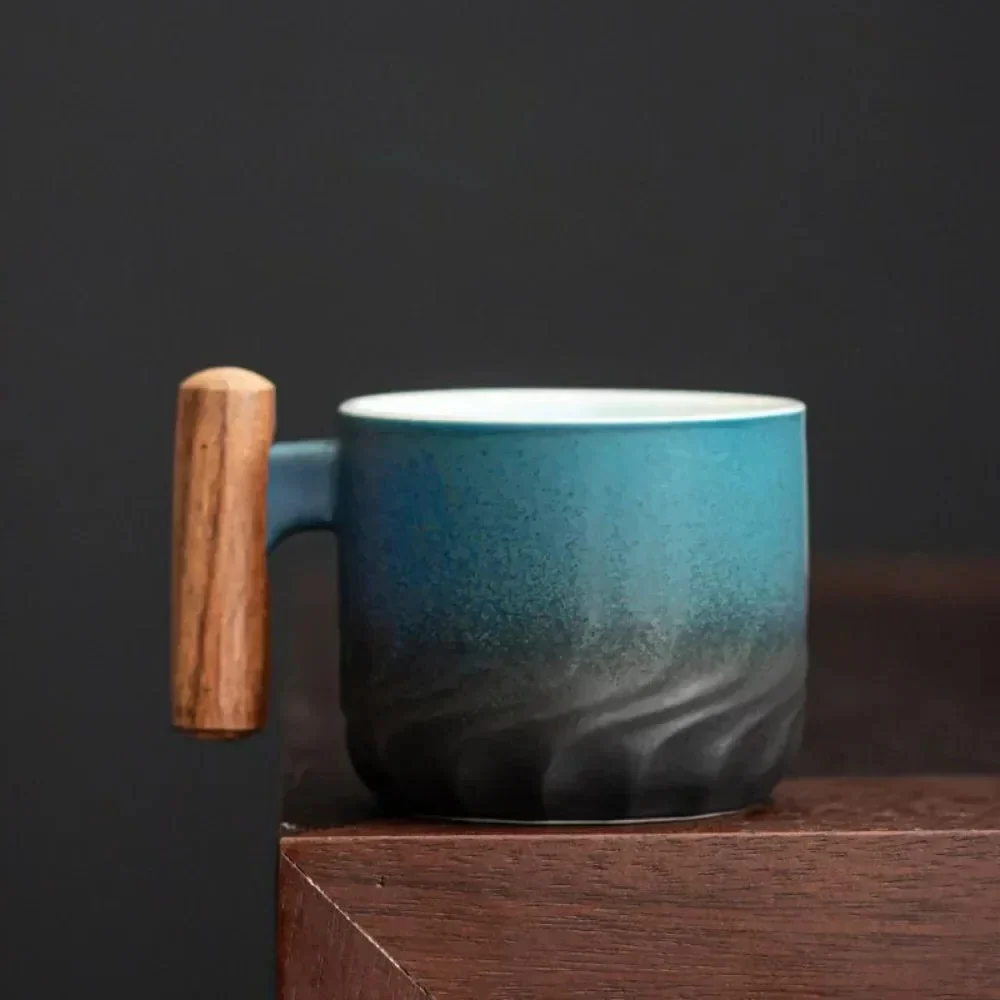 Vintage Espresso Cups With Wooden Handle - Image 6