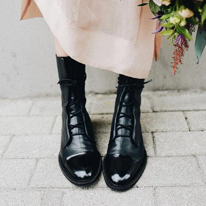 Vintage Heeled Ankle Boots For Women - Image 6