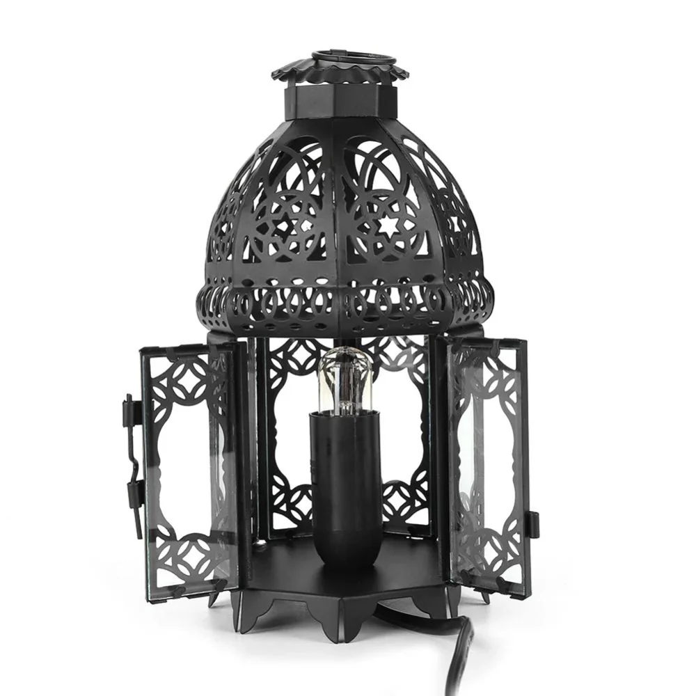 Vintage Iron Salt Rock Tabletop Lamp - Image 6