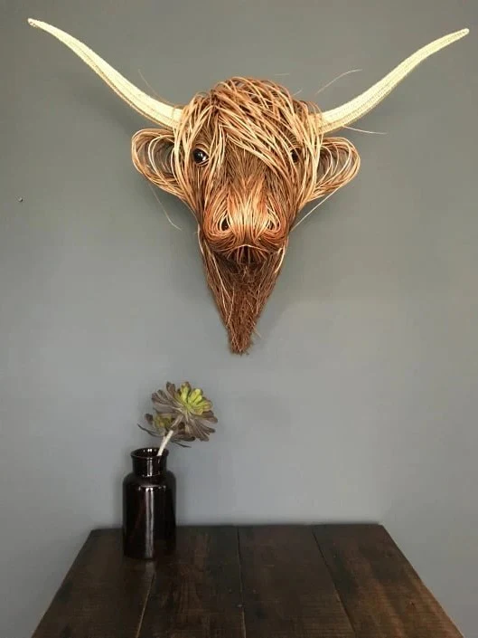 Wall-Mounted Cow Sculpture - Image 6