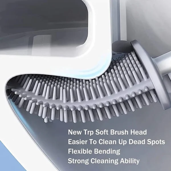 Wall-Mounted Toilet Brush & Plunger Set - Modern, Space-Saving Design! - Image 3