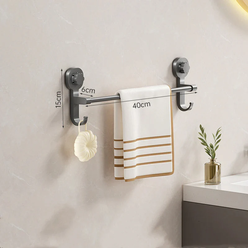 Wall-Mounted Towel Rack with Suction Cup - Image 5