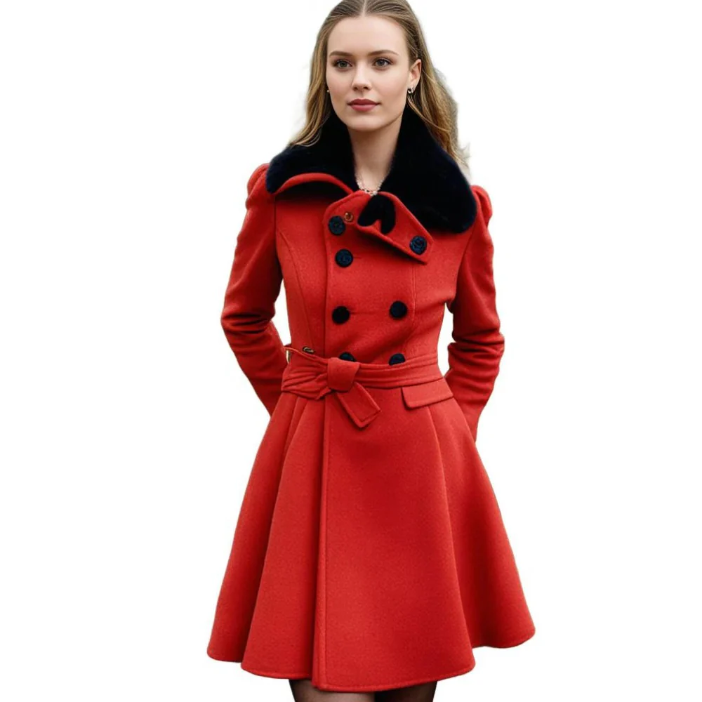 Warm and Long Winter Coat For Women - Image 12