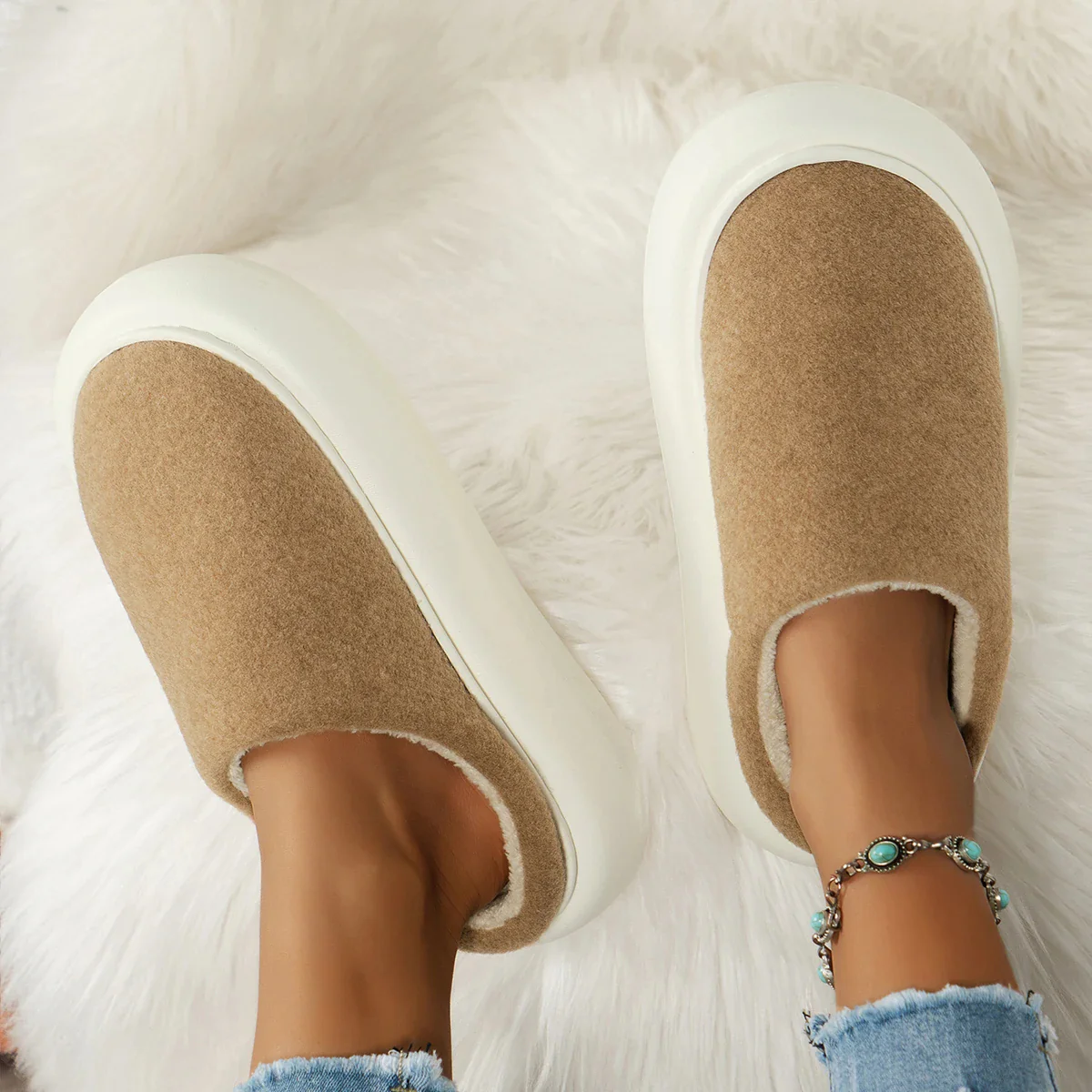 Warm Plush Indoor Winter Slippers for Women - Image 2