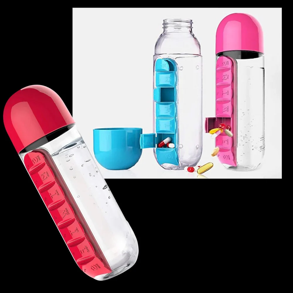 Water Bottle with Pill Holder - Image 11