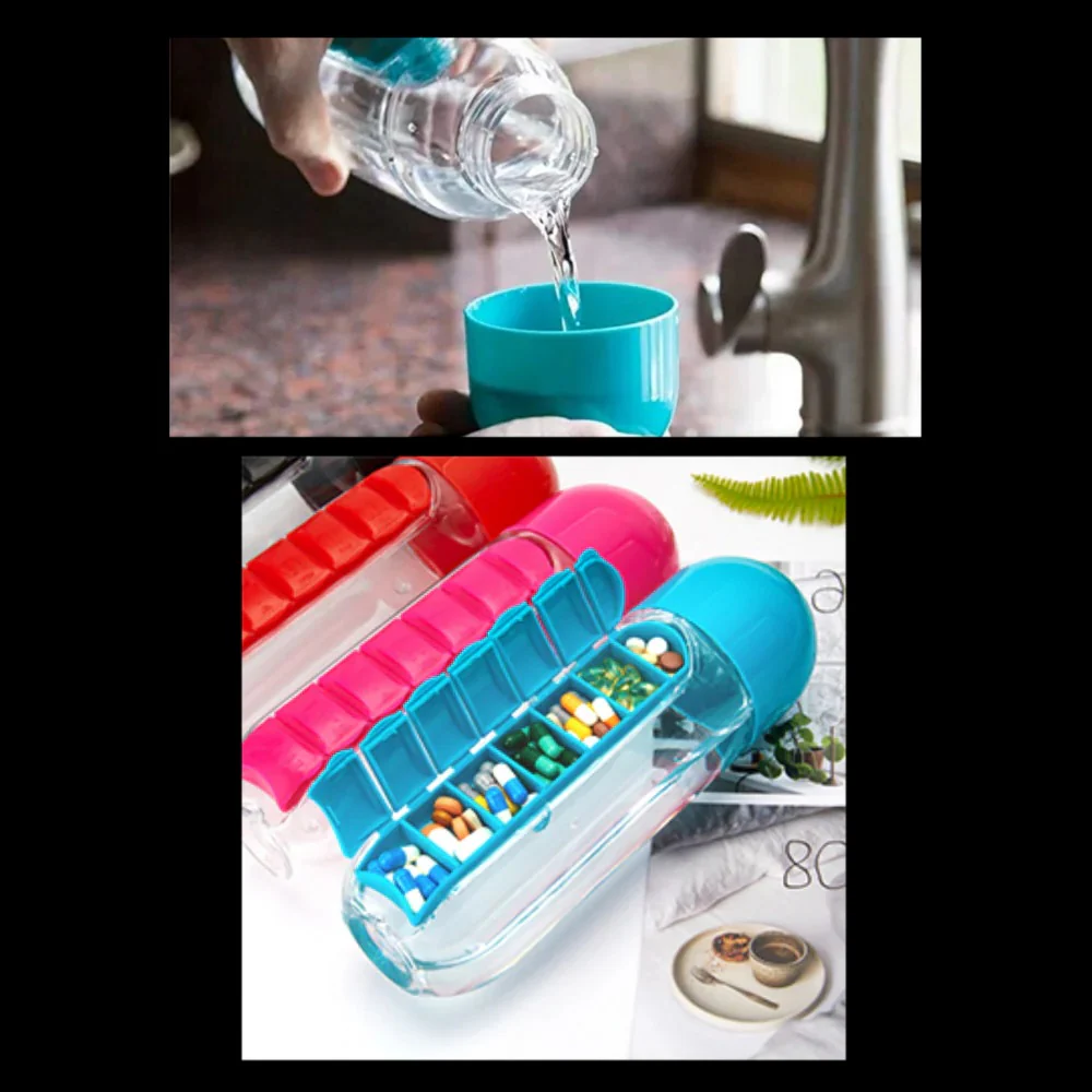 Water Bottle with Pill Holder - Image 7