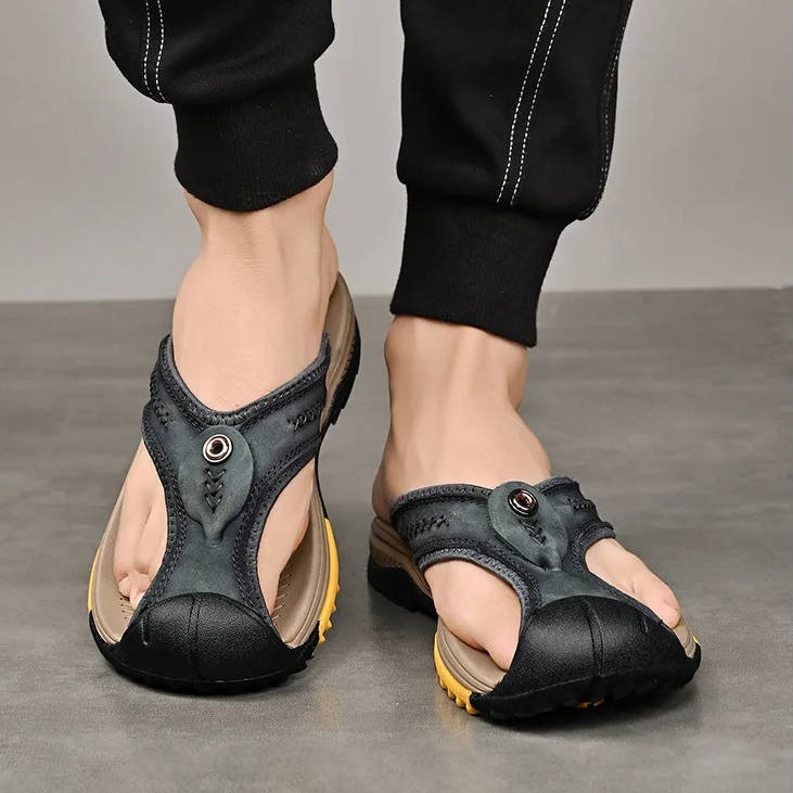 Water Resistant & Lightweight Toe Flip Flops for Men - Image 9