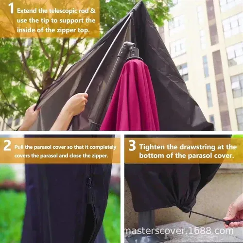 Waterproof Outdoor Parasol Cover - Image 7