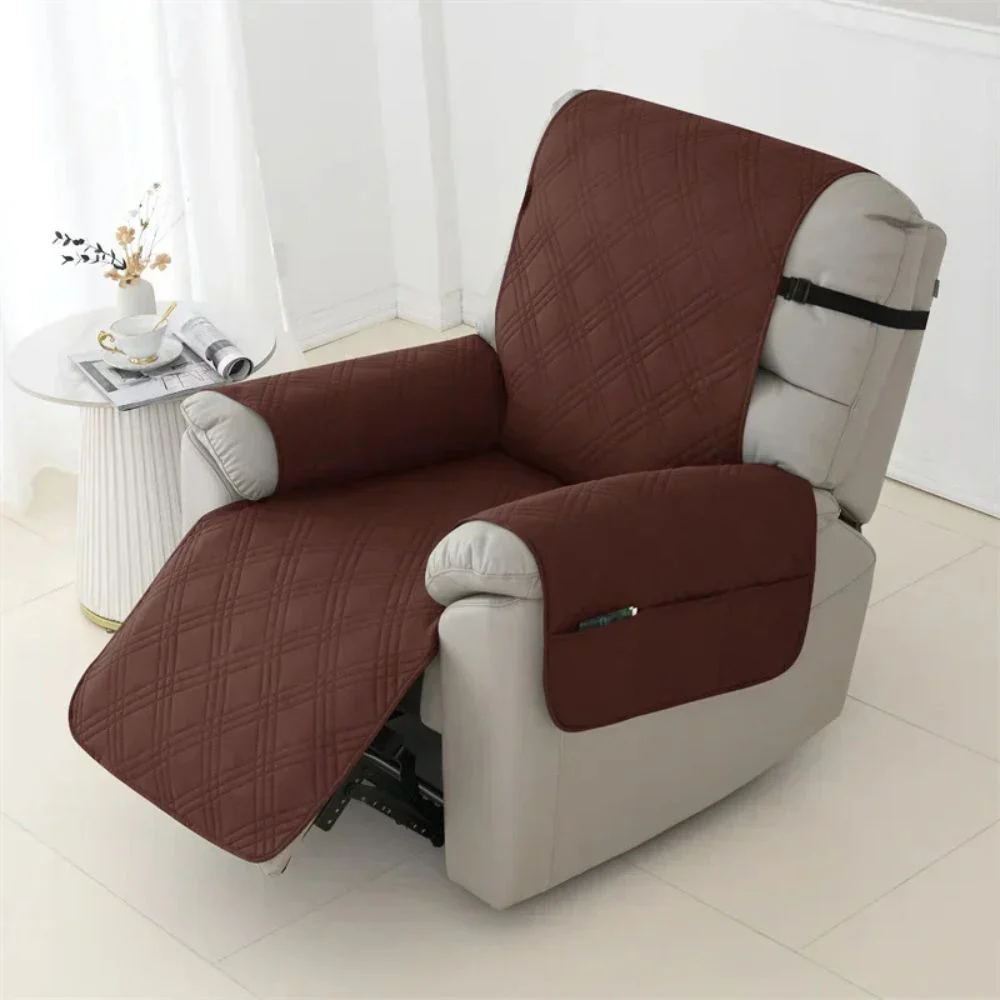 Waterproof Quilted Recliner Arm Chair Slip Cover - Image 5