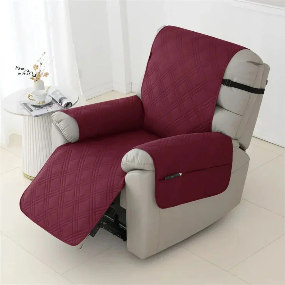 Waterproof Quilted Recliner Arm Chair Slip Cover - Image 6