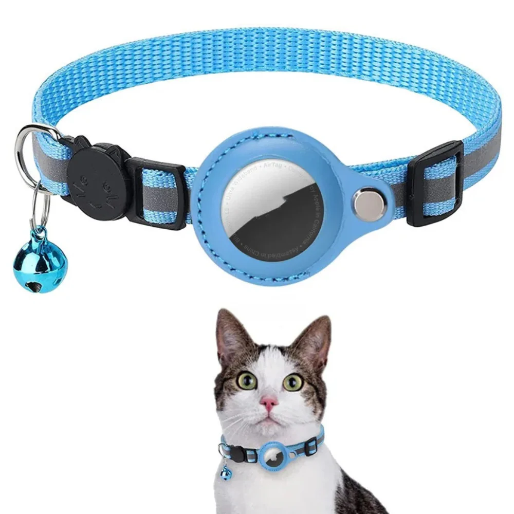 Waterproof Reflective Pet Airtag Holder Collar - Image 3