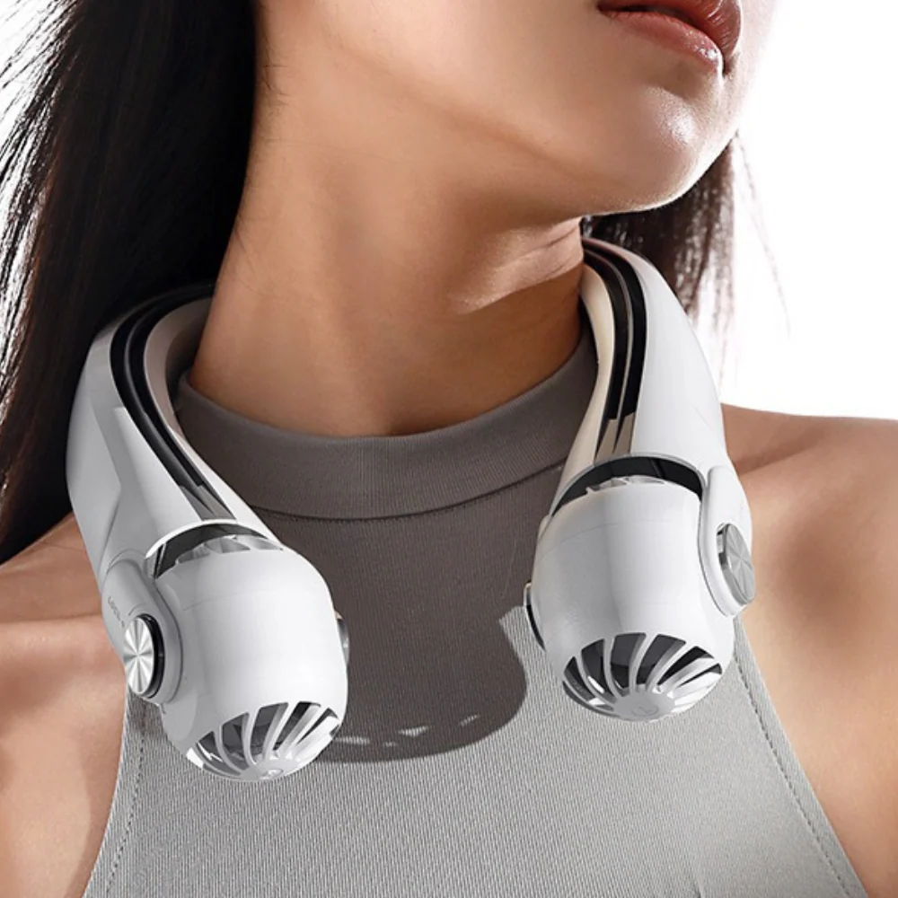 Wearable Rechargeable Summer Travel Neck Cooling Fan - Image 11