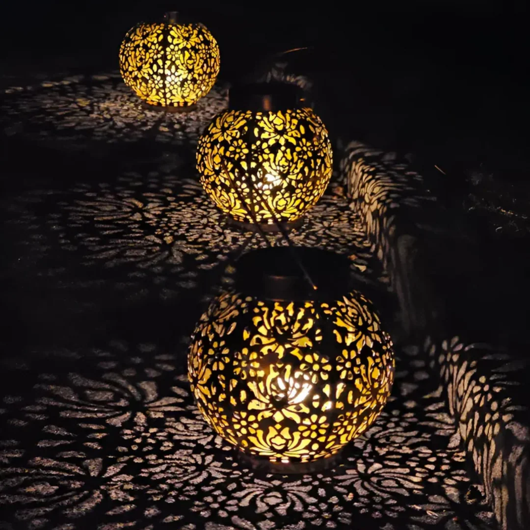 Weatherproof LED Solar Pendant Light For The Garden - Image 2