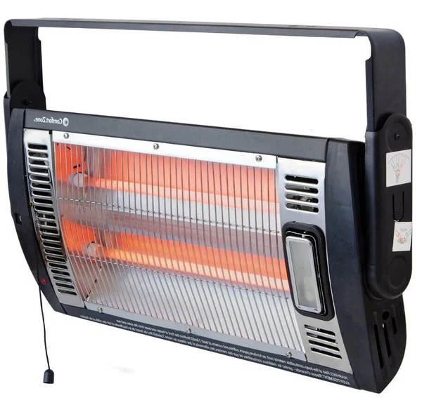 Wide Range Outdoor Electric Wall Mounted Infrared Patio Heater - Image 2