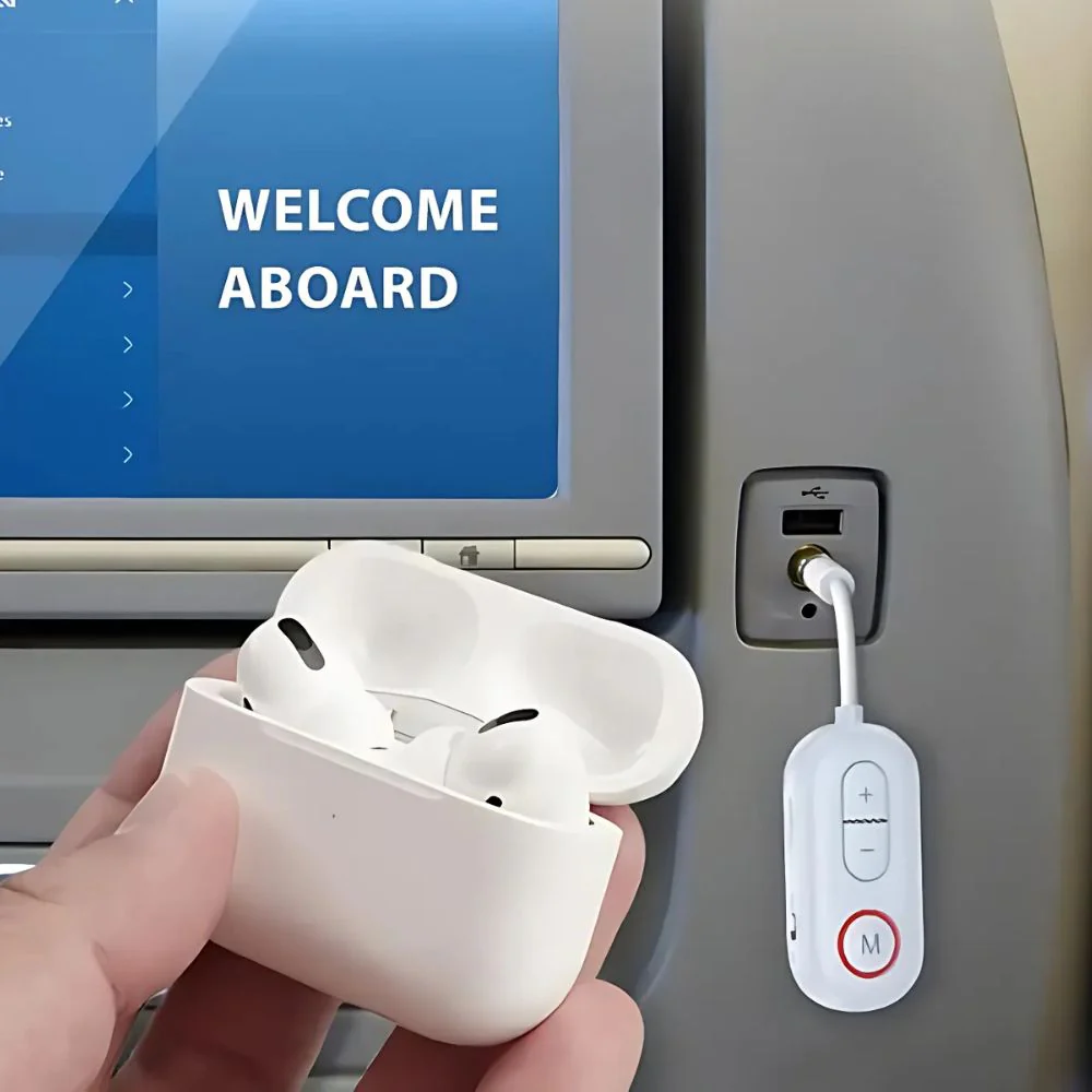 Wireless Bluetooth 5.4 Audio Transmitter Receiver Airplane Adapter with Mic - Image 4