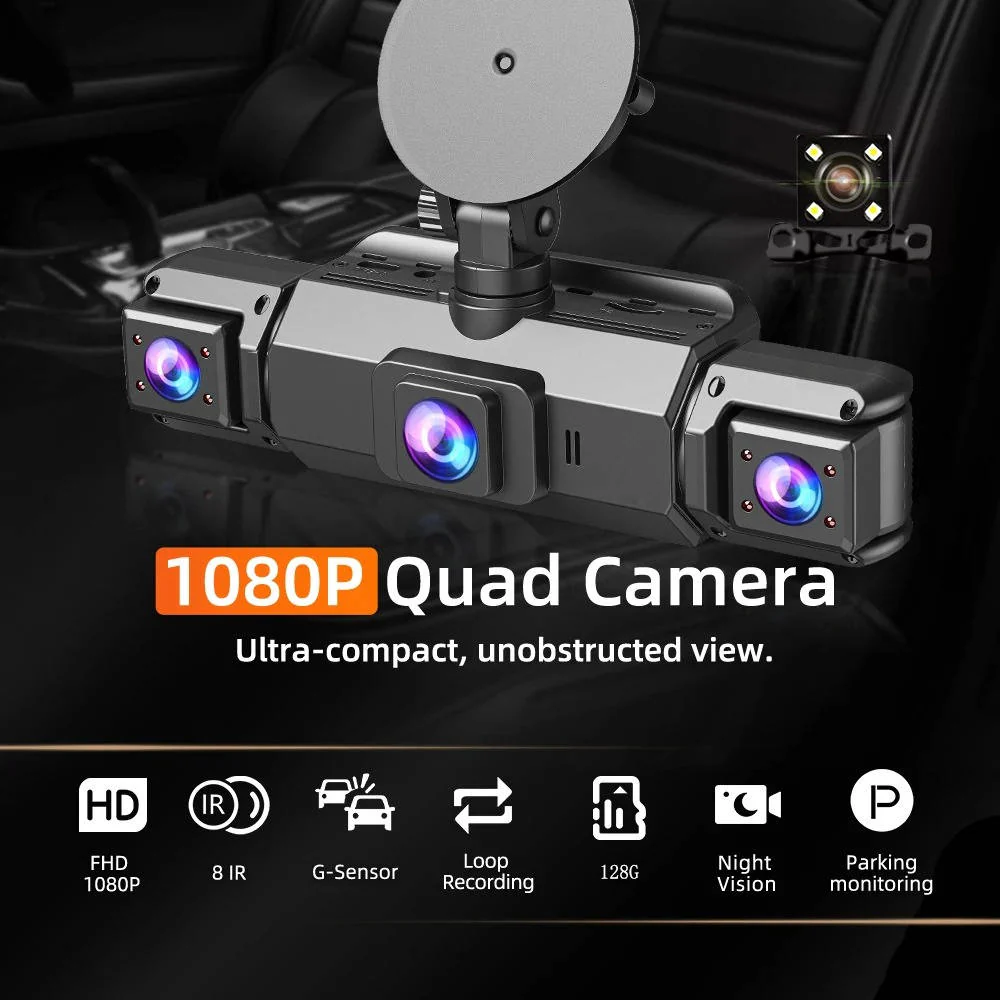 Wireless Car Dash Cam Front And Rear With Night Vision - Image 2