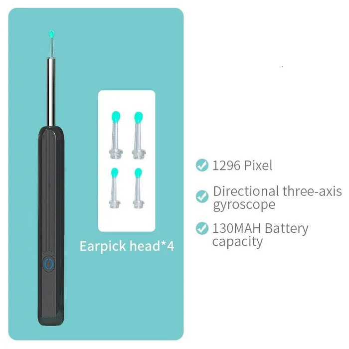 Wireless Earwax Remover Otoscope Tool - Ear Wax Removal Tool with Camera Ear Endoscope 1080P Kit for iPhone iPad Android - Image 3