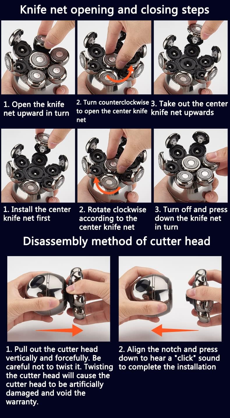 Wireless Electric Head Shaver - Image 9