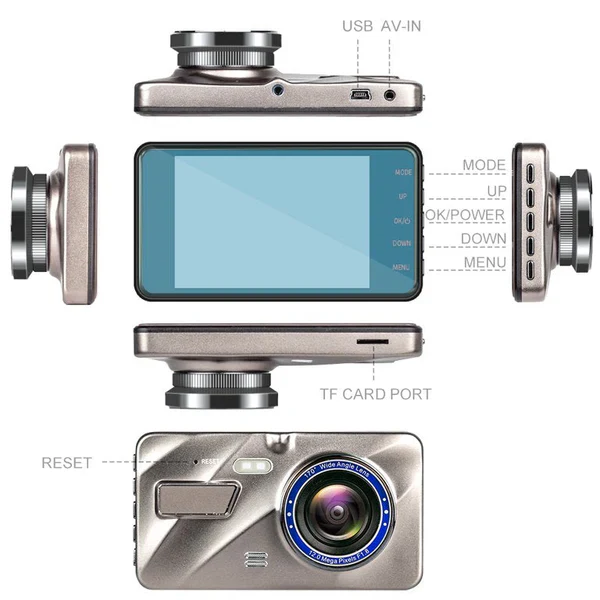 Wireless Front And Rear Dash Cam Dashboard Camera For Car With Night Vision - Image 2