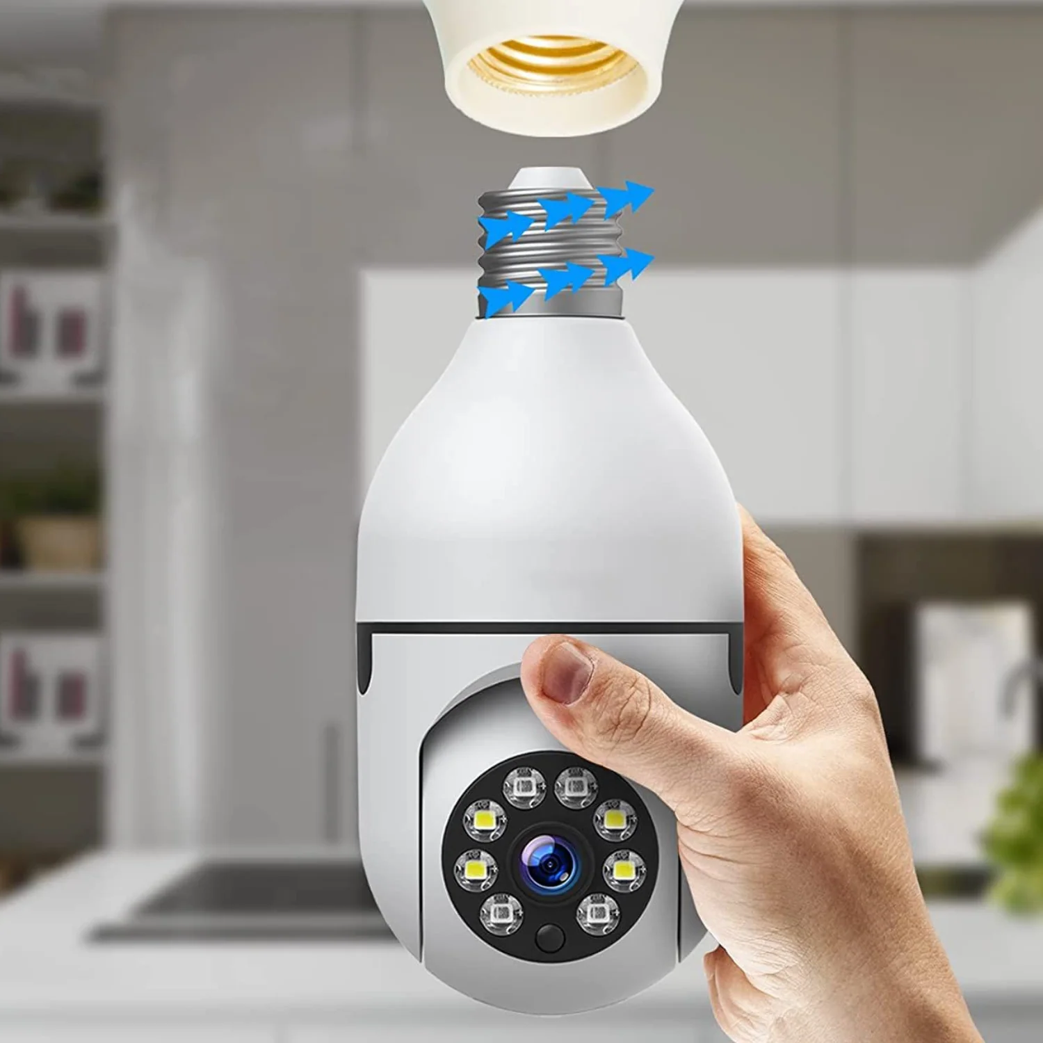 Wireless Indoor / Outdoor Smart HD Light Bulb Security Camera - Image 3