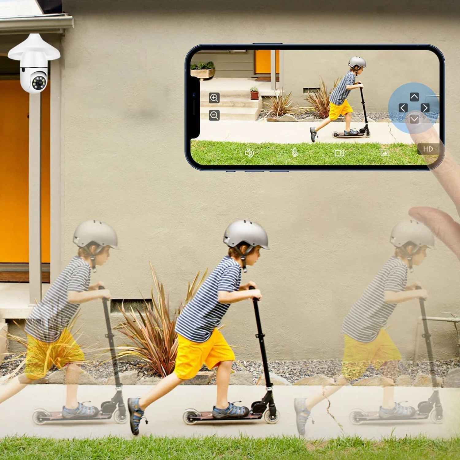Wireless Indoor / Outdoor Smart HD Light Bulb Security Camera - Image 6
