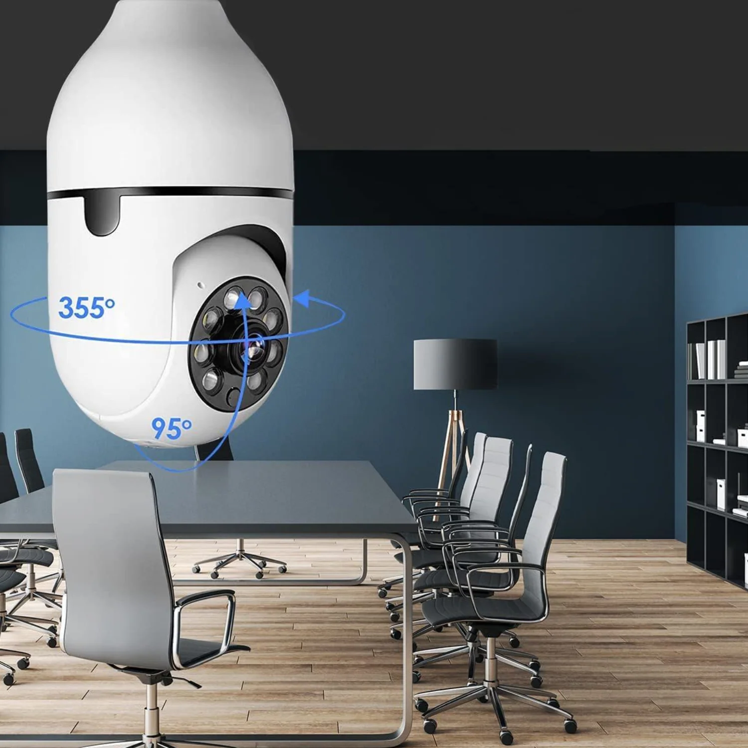 Wireless Indoor / Outdoor Smart HD Light Bulb Security Camera - Image 8