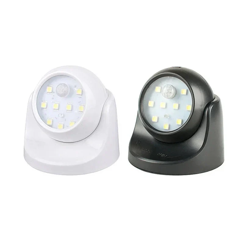 Wireless LED spotlight with motion detector – 360° rotatable & energy-saving