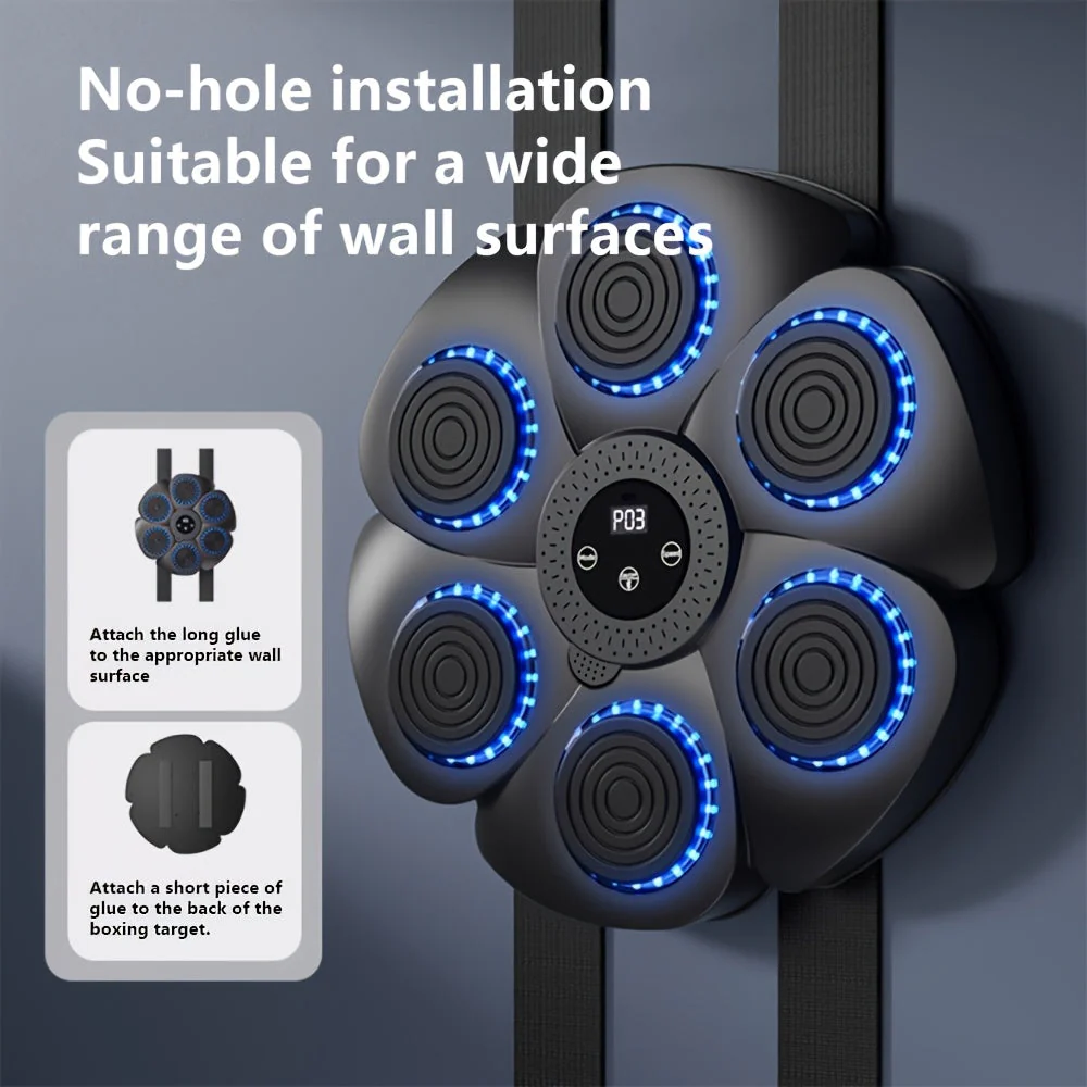 Wireless Music Boxing Machine, USB Rechargeable Wall Target - Image 7
