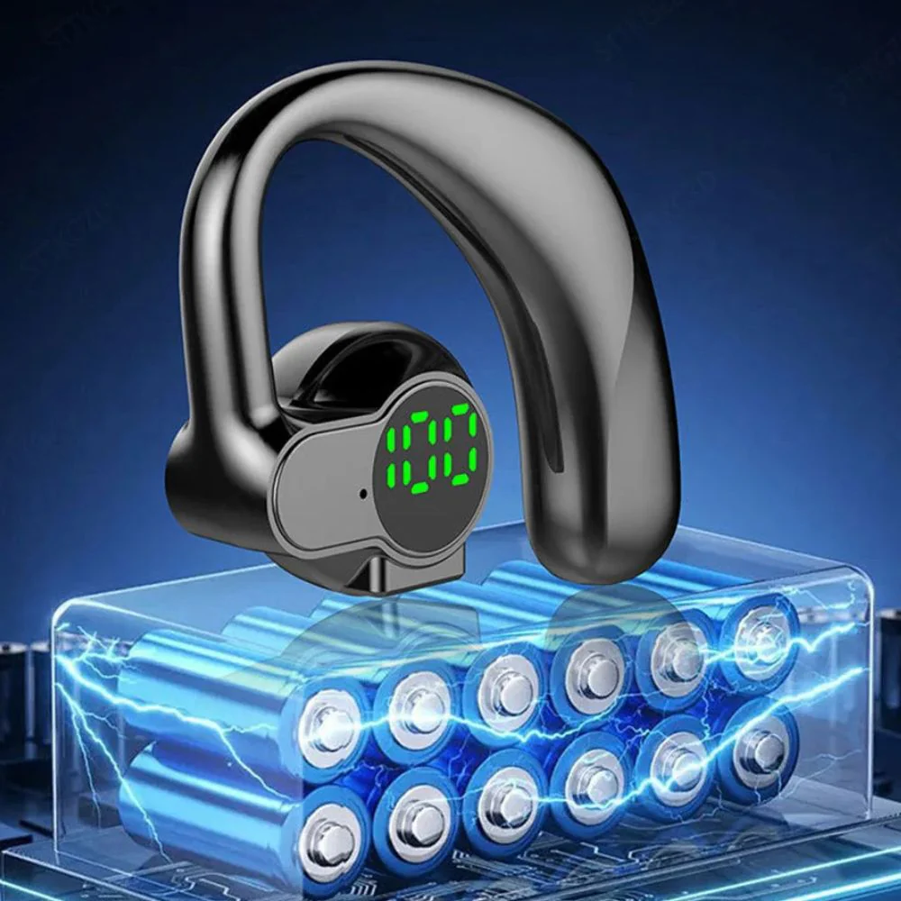 Wireless Noise Canceling Bluetooth Ear Hook Headphones - Image 4