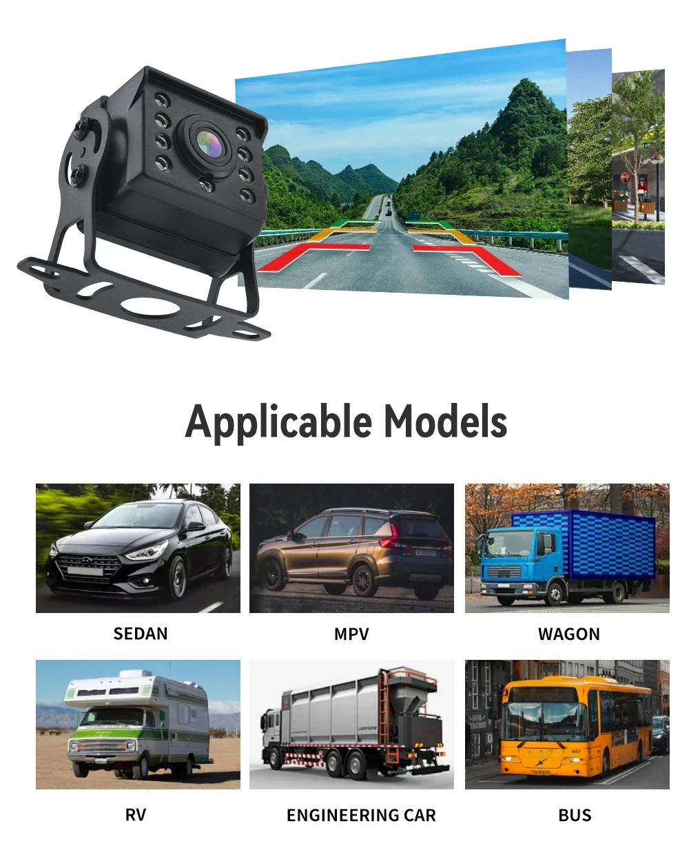 Wireless Reverse Camera For Car Truck Caravan - Image 2