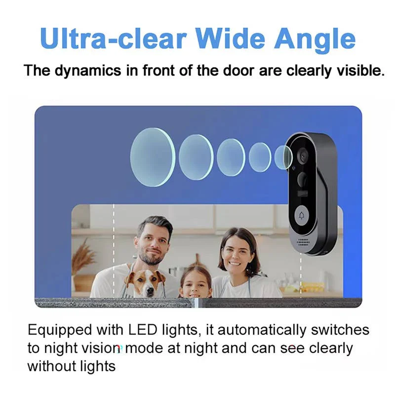 Wireless Smart Video Doorbell | No Subscription Needed | High Definition Camera Doorbell - Image 4