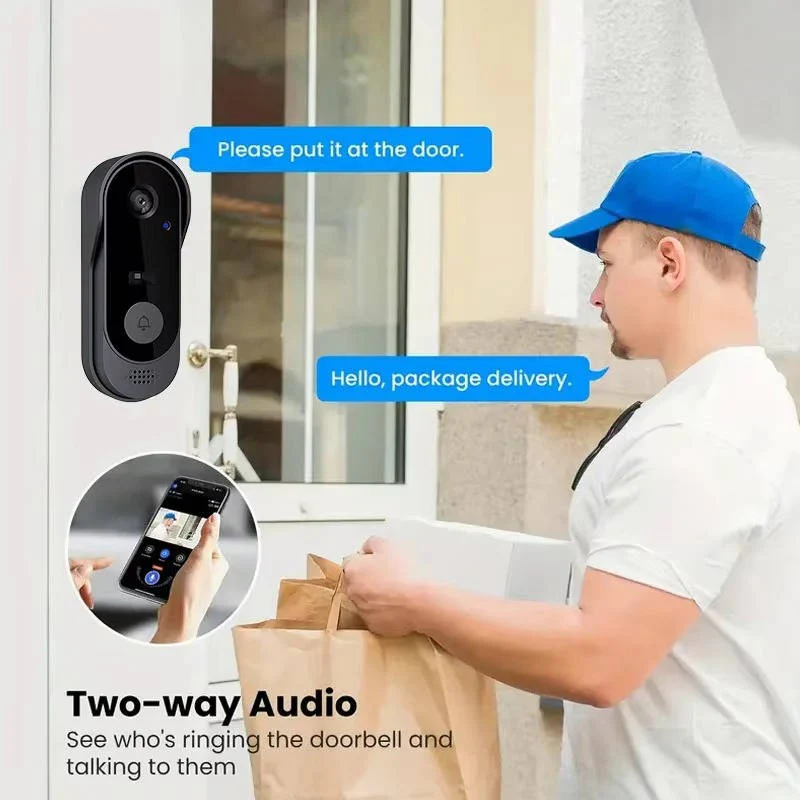 Wireless Smart Video Doorbell | No Subscription Needed | High Definition Camera Doorbell - Image 5