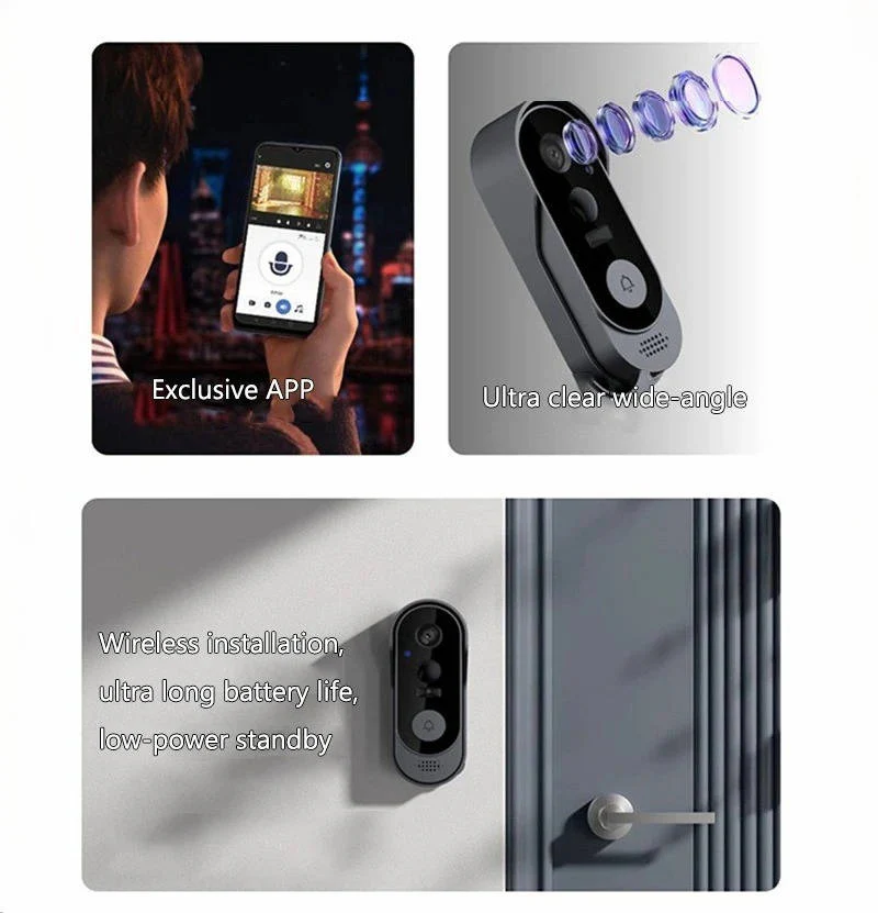 Wireless Smart Video Doorbell | No Subscription Needed | High Definition Camera Doorbell - Image 6