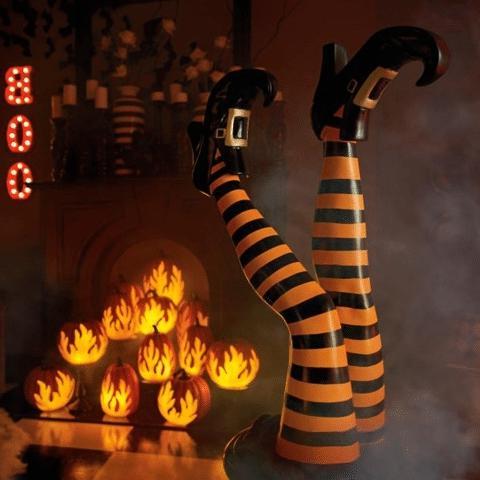Witch Leg Stakes, Set Of Two Yard Halloween Decoration - Image 5