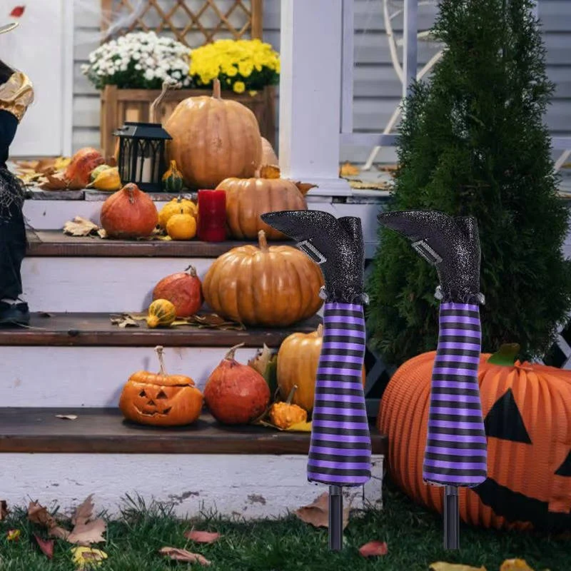 Witch Legs Halloween Decoration - Image 3