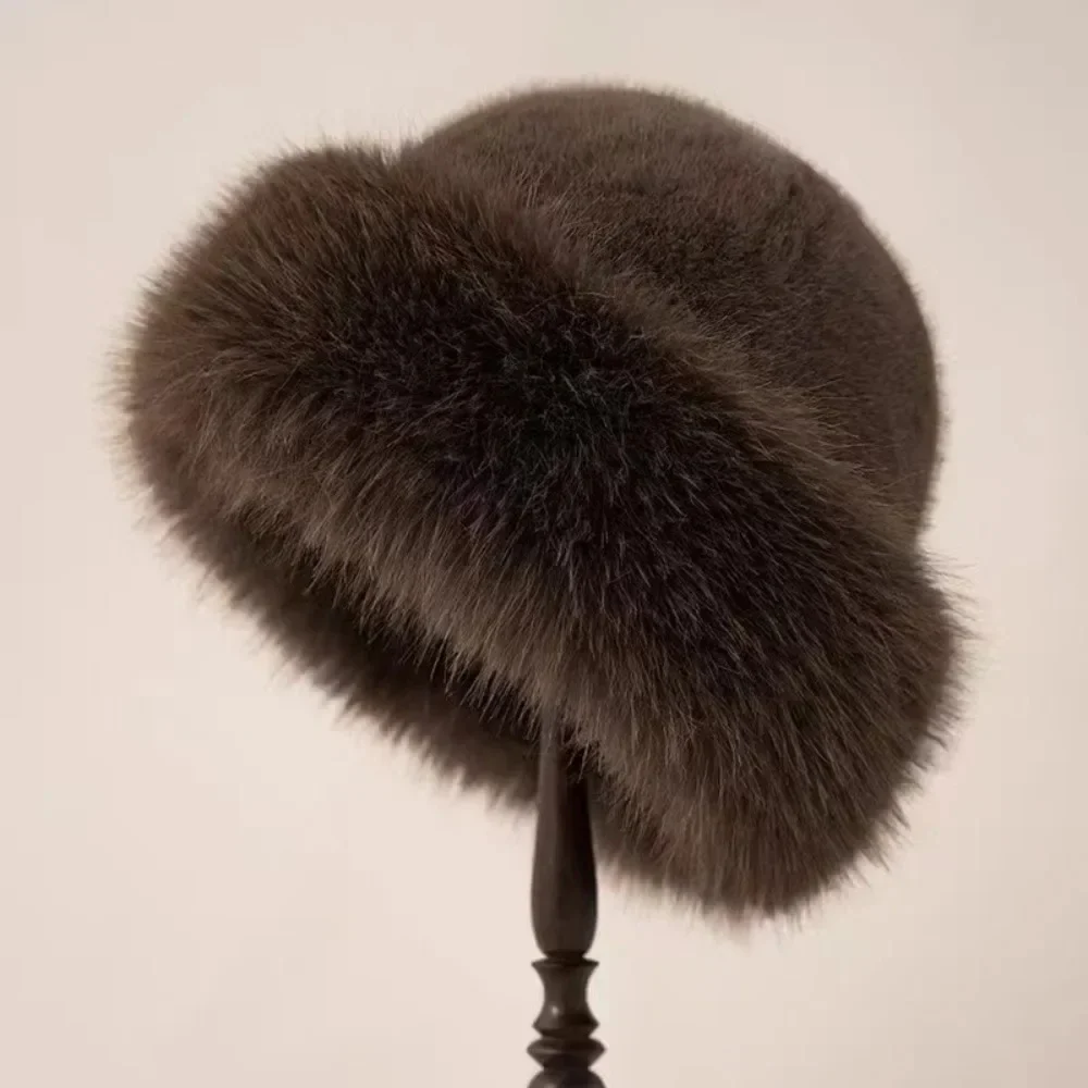 Women’s Plush Winter Bucket Hat - Image 5