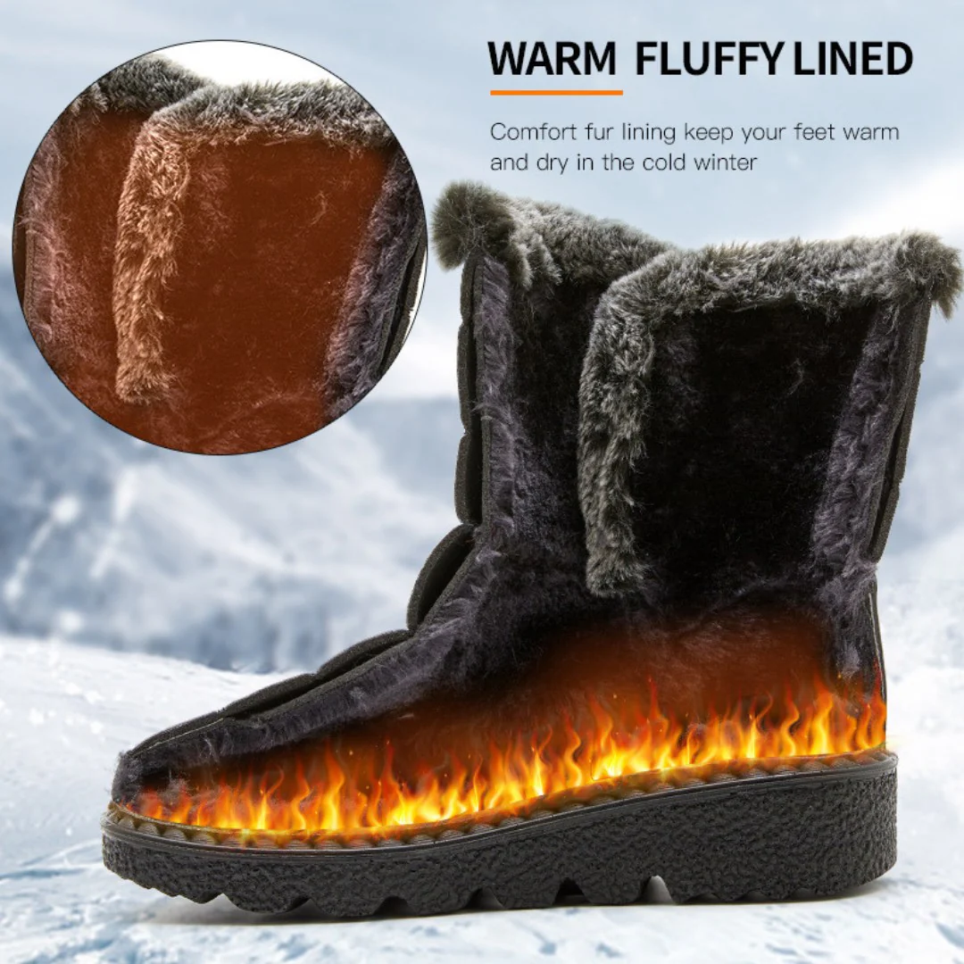 Womens Waterproof Heeled Snow Boot - Image 7