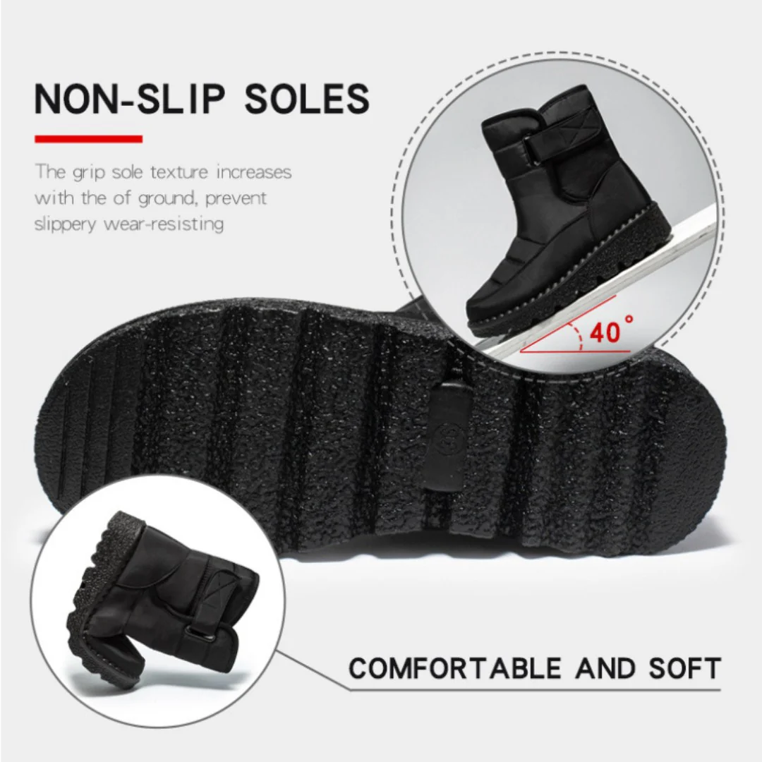 Womens Waterproof Heeled Snow Boot - Image 9