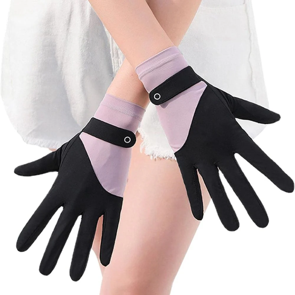 Womens Breathable UV Sun Protection Driving Gloves - Image 6
